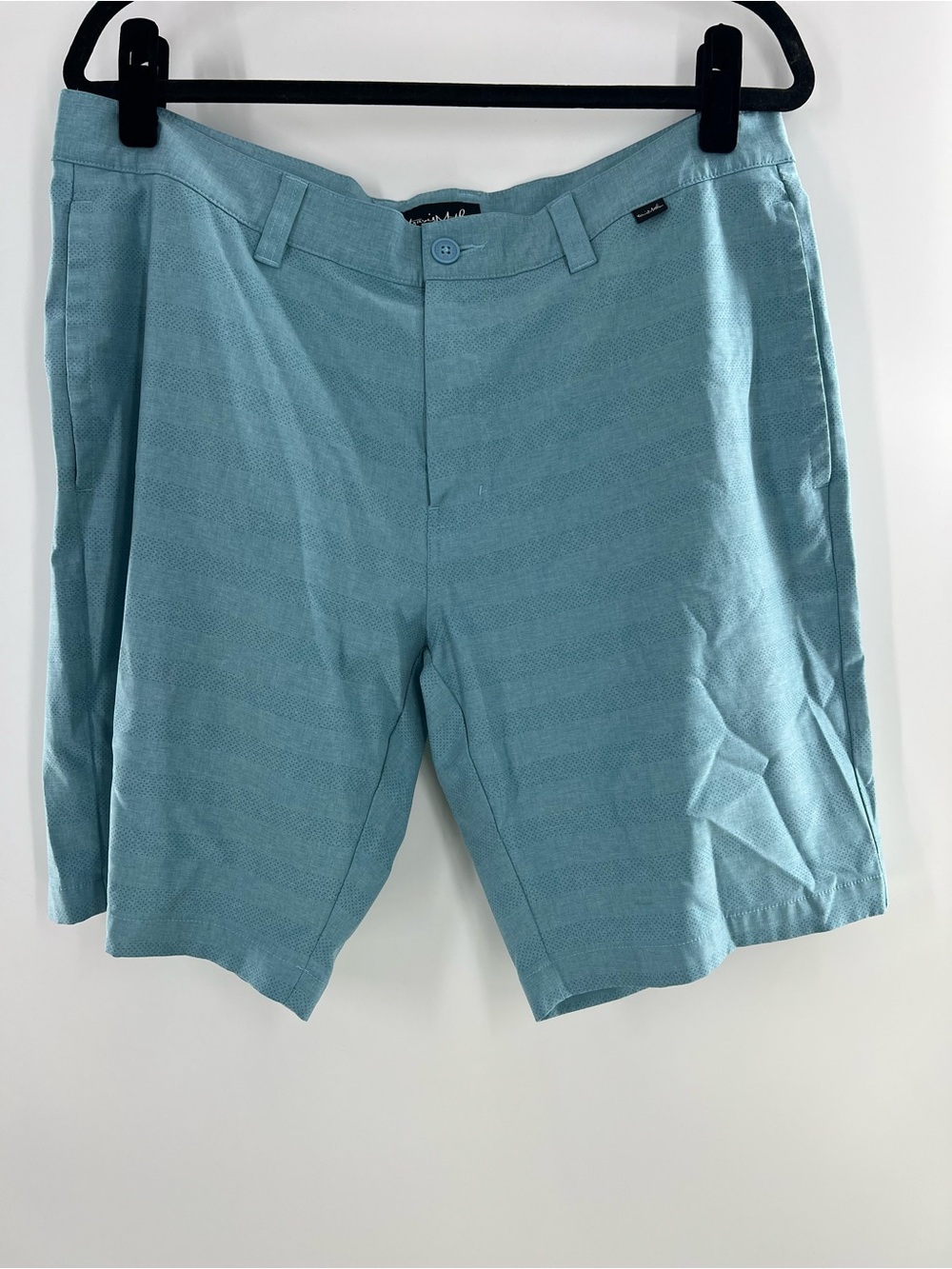 Travis Mathew Blue Stripe Performance Shorts Size 36